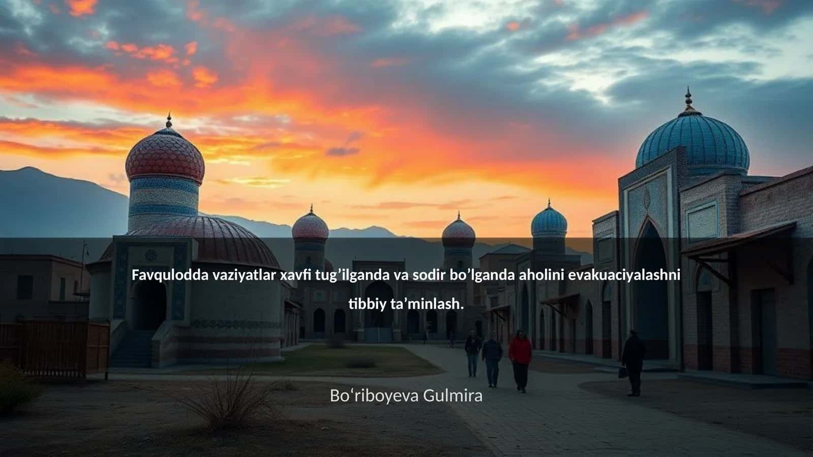 Evakuatsiyalanuvchi aholini yig’ish punkti va oraliq evakuaciyalash punktlarining vazifalari