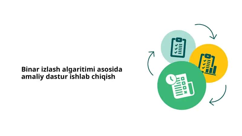 Binar izlash algoritmiga kirish