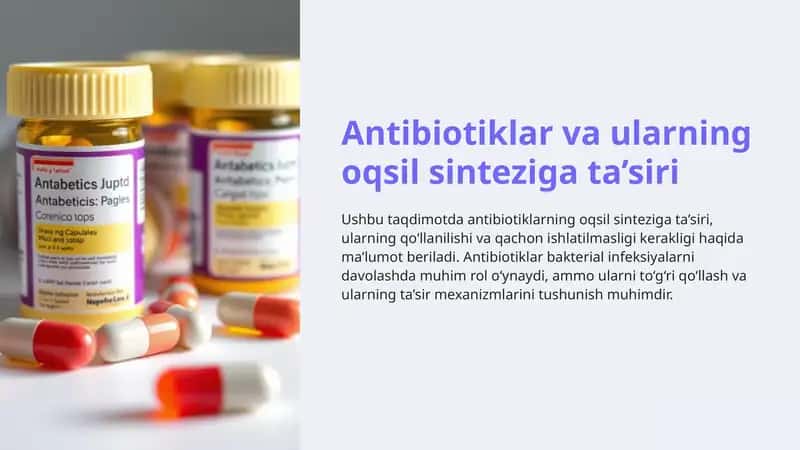 Tetratsiklinning oqsil sinteziga ta’siri