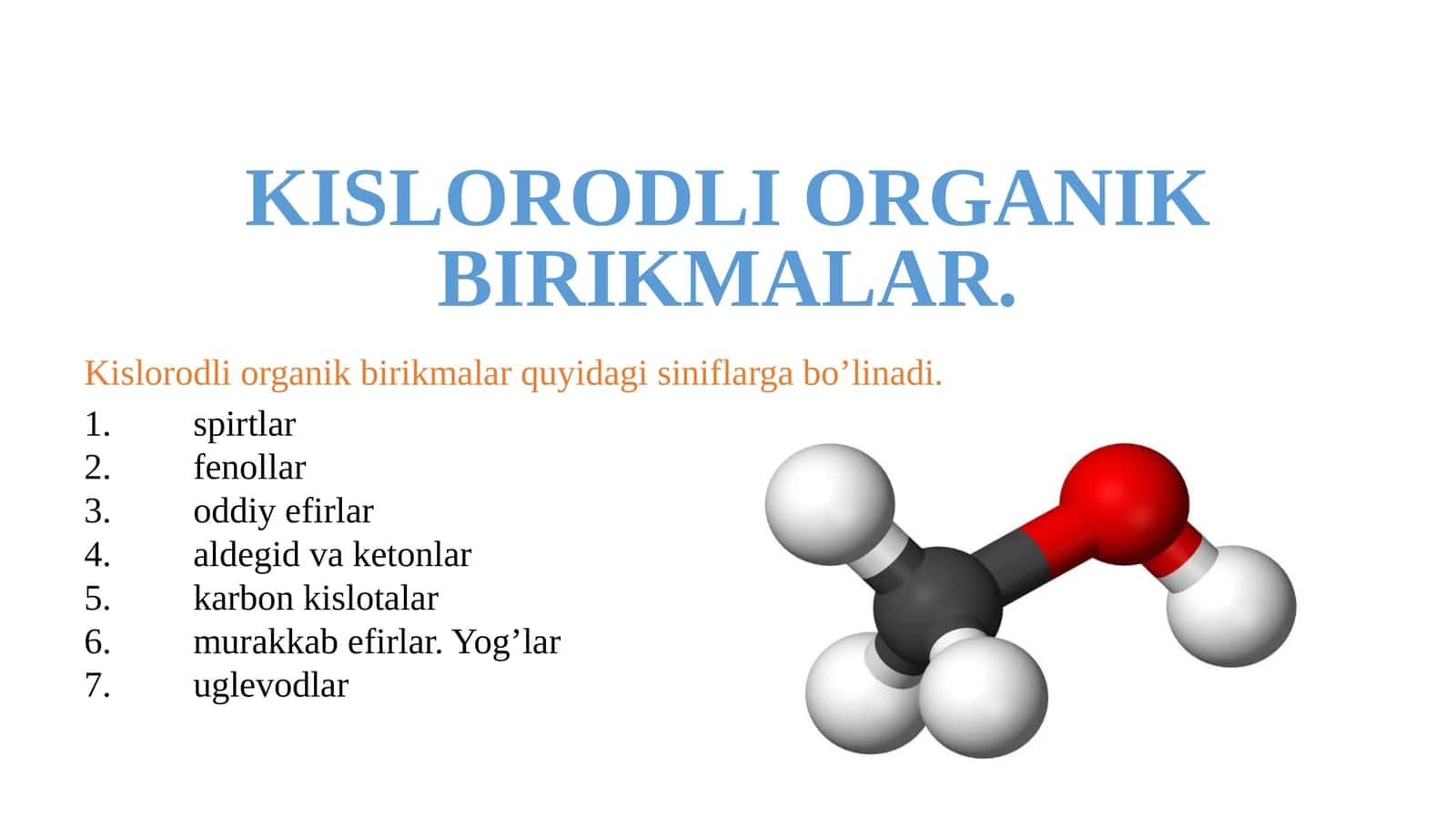 Kislorodli organik birikmalar