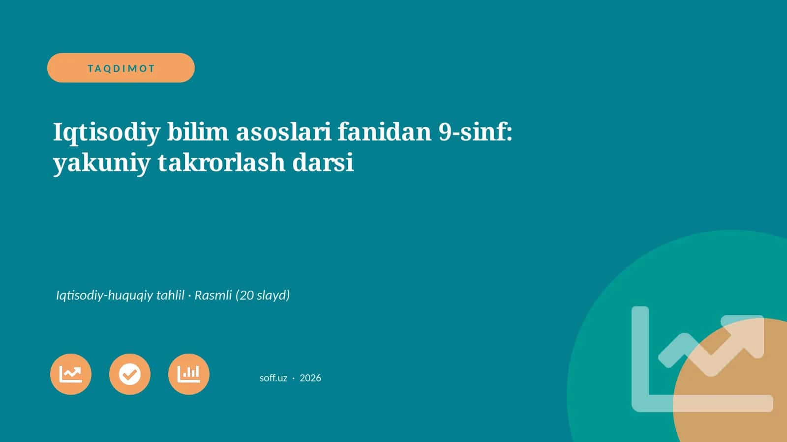 Iqtisodiy bilim asoslari fanidan 9-sinf: yakuniy takrorlash darsi