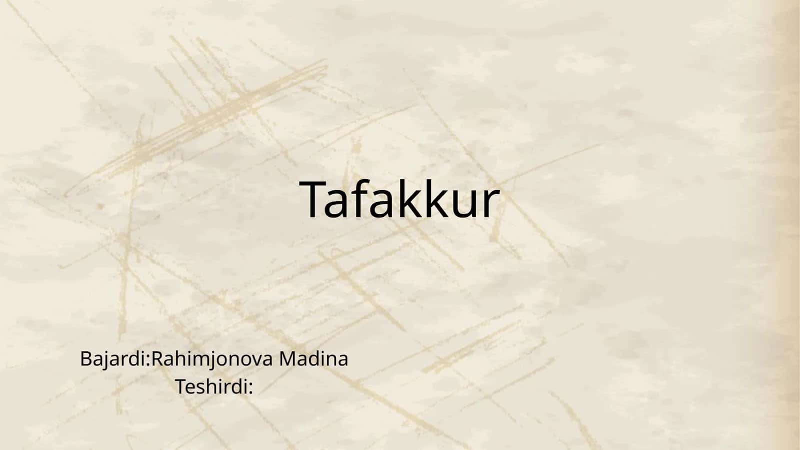 Tafakkur