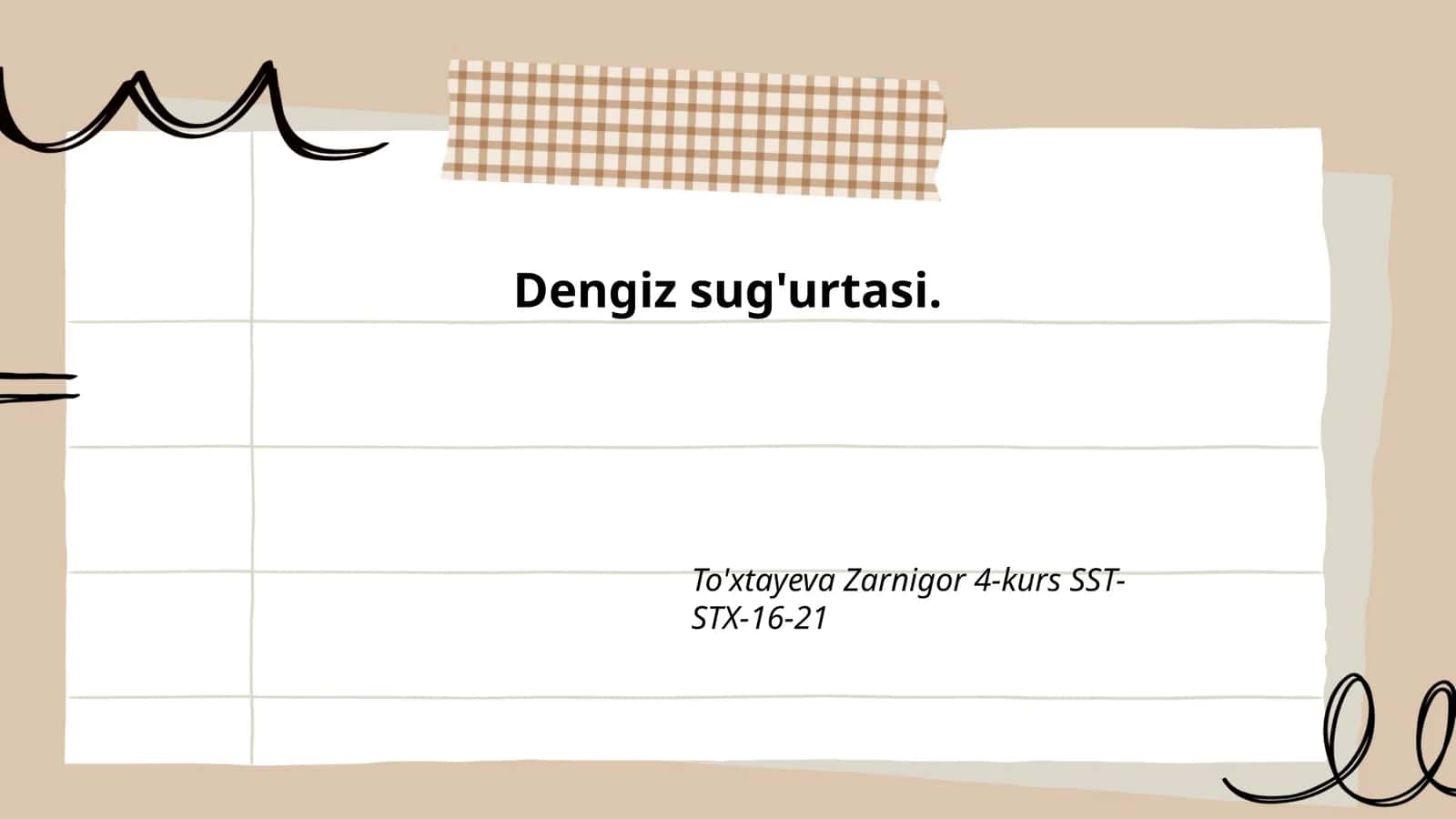 Dengiz sug'urtasi