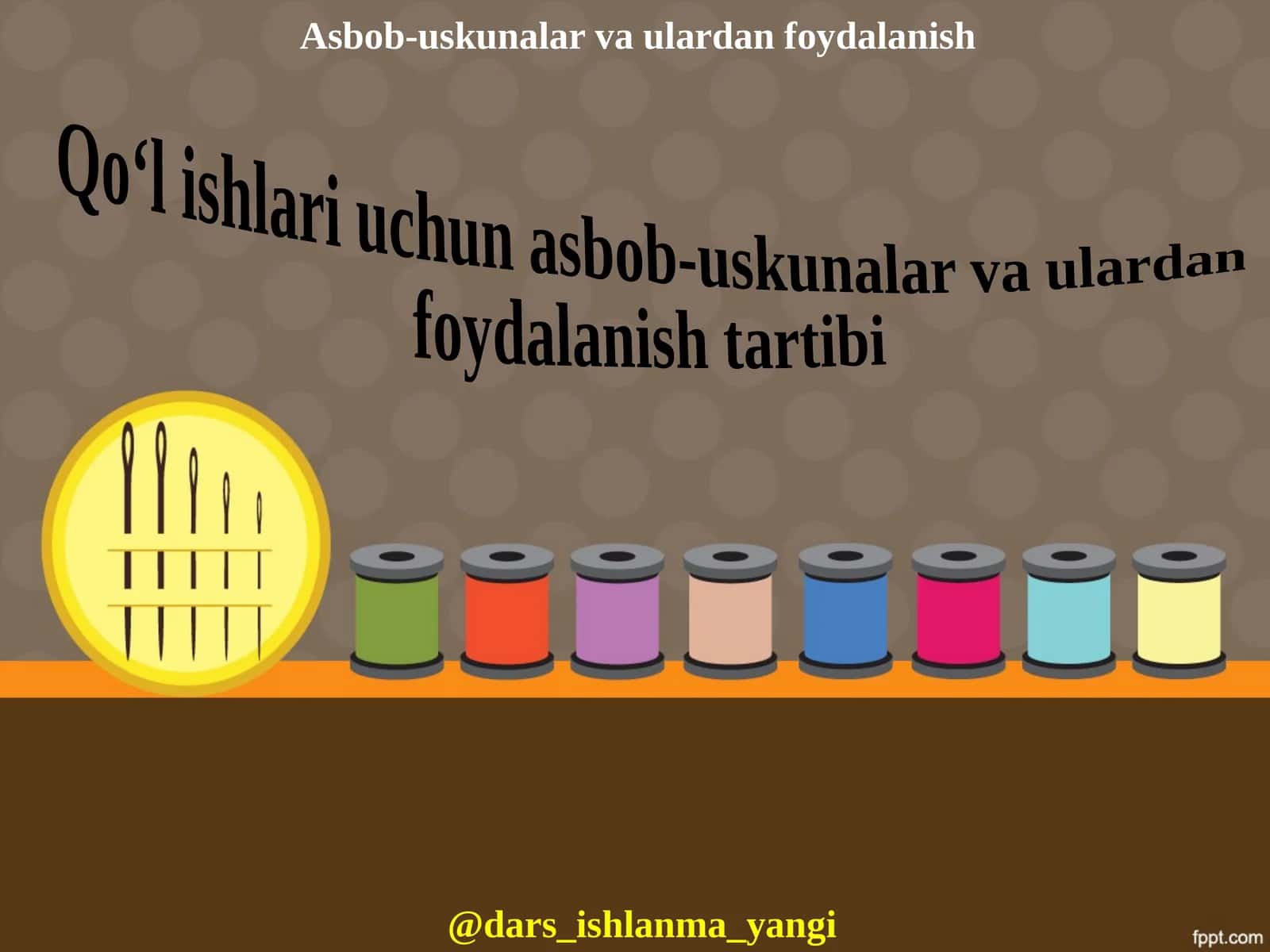 Asbob-uskunalar va ulardan foydalanish