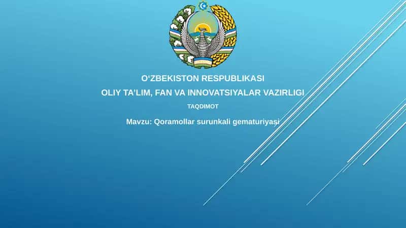 Qoramollarsurunkaligematuriyasi