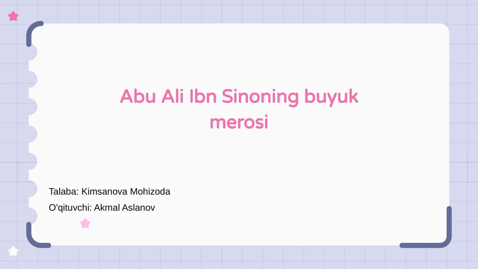 Abu Ali Ibn Sinoning buyuk merosi