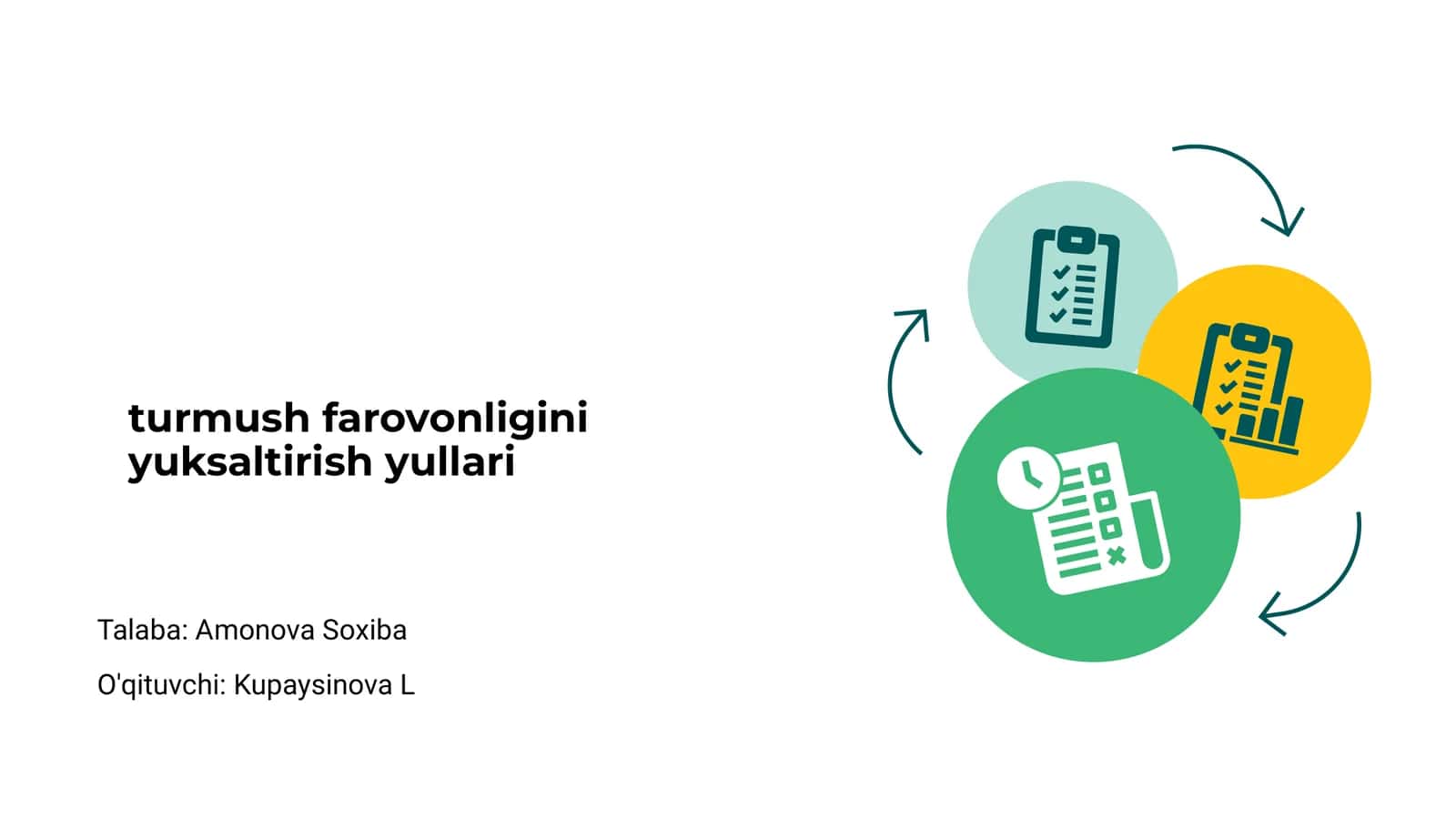 Turmush farovonligini yuksaltirish yullari