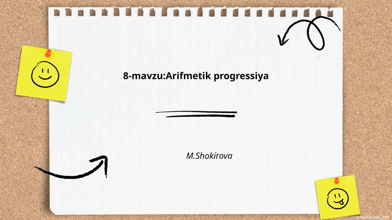 Arifmetik progressiya