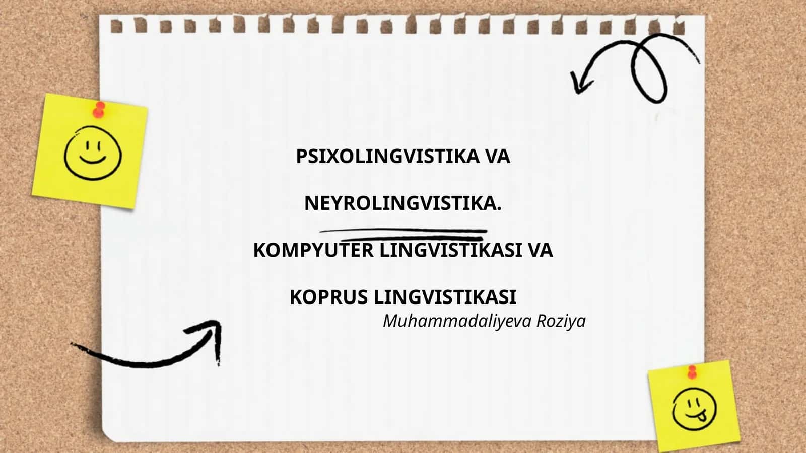 PSIXOLINGVISTIKA VA NEYROLINGVISTIKA