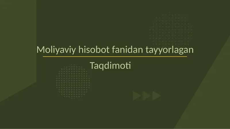 Sotish uchun mo‘ljallangan uzoq muddatli aktivlar va tugatilgan faoliyat
