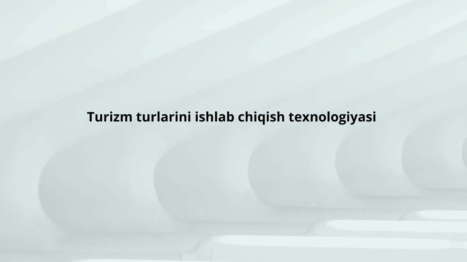 Turizm turlari