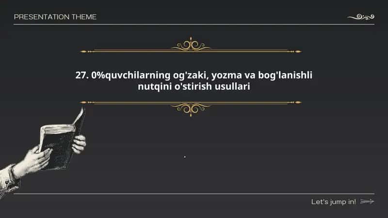 Og'zaki, yozma va bog'lanishli nutqni o'stirish usullari