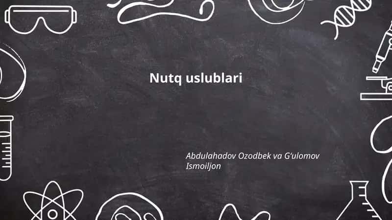 Nutq uslublari