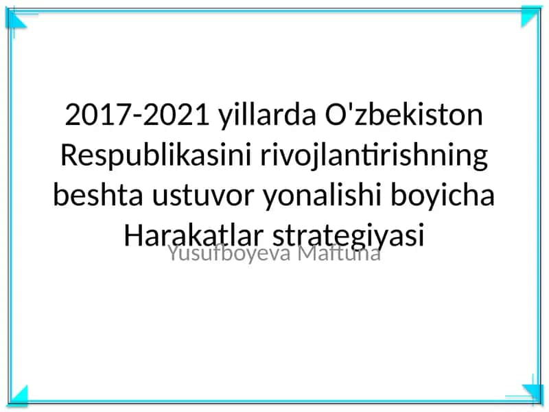 Harakatlar Strategiyasi