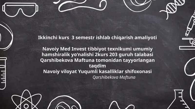 Ikkinchi kurs 3 semestr ishlab chiqarish amaliyoti