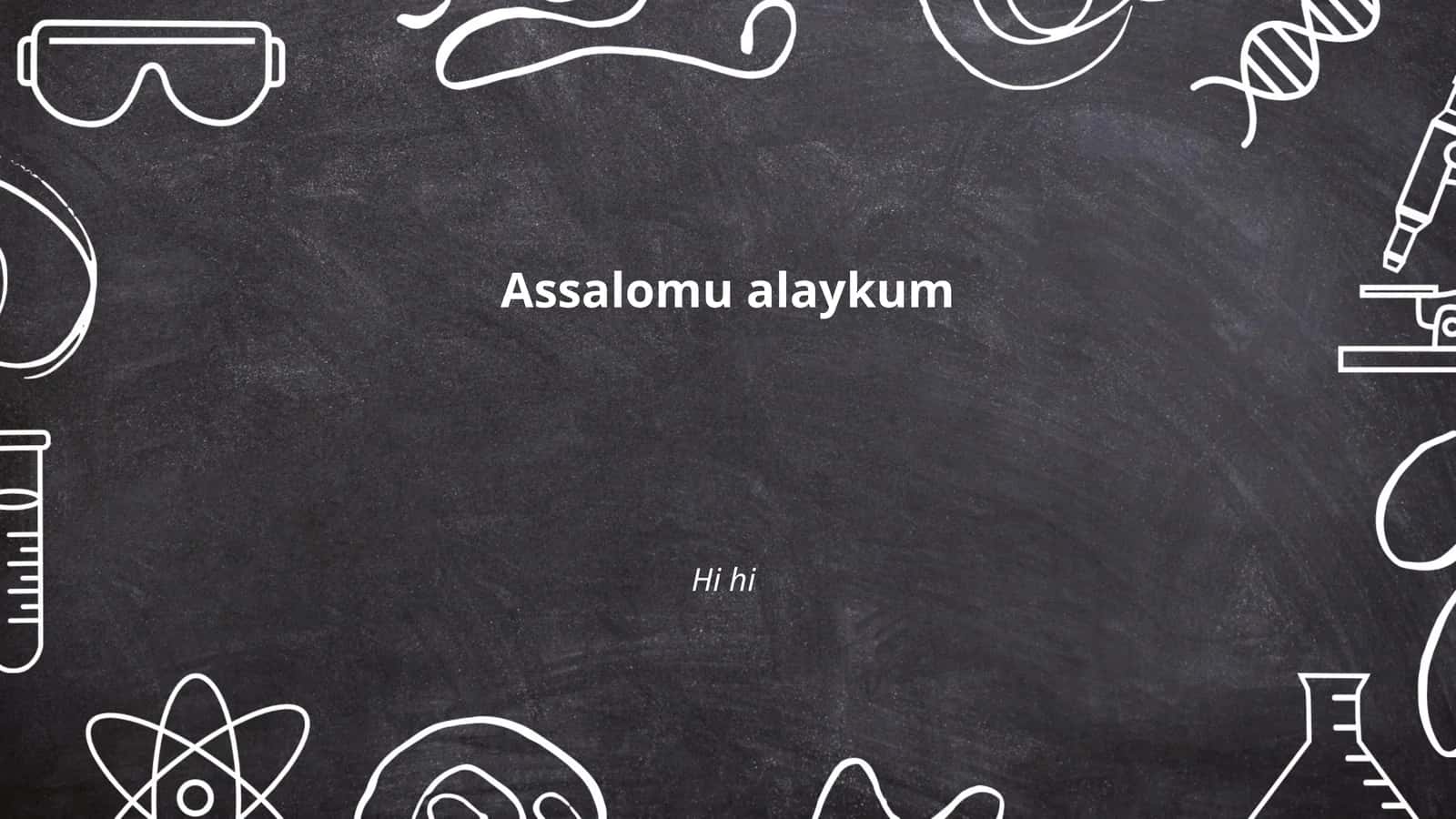 Assalomu alaykumning ma'nosi