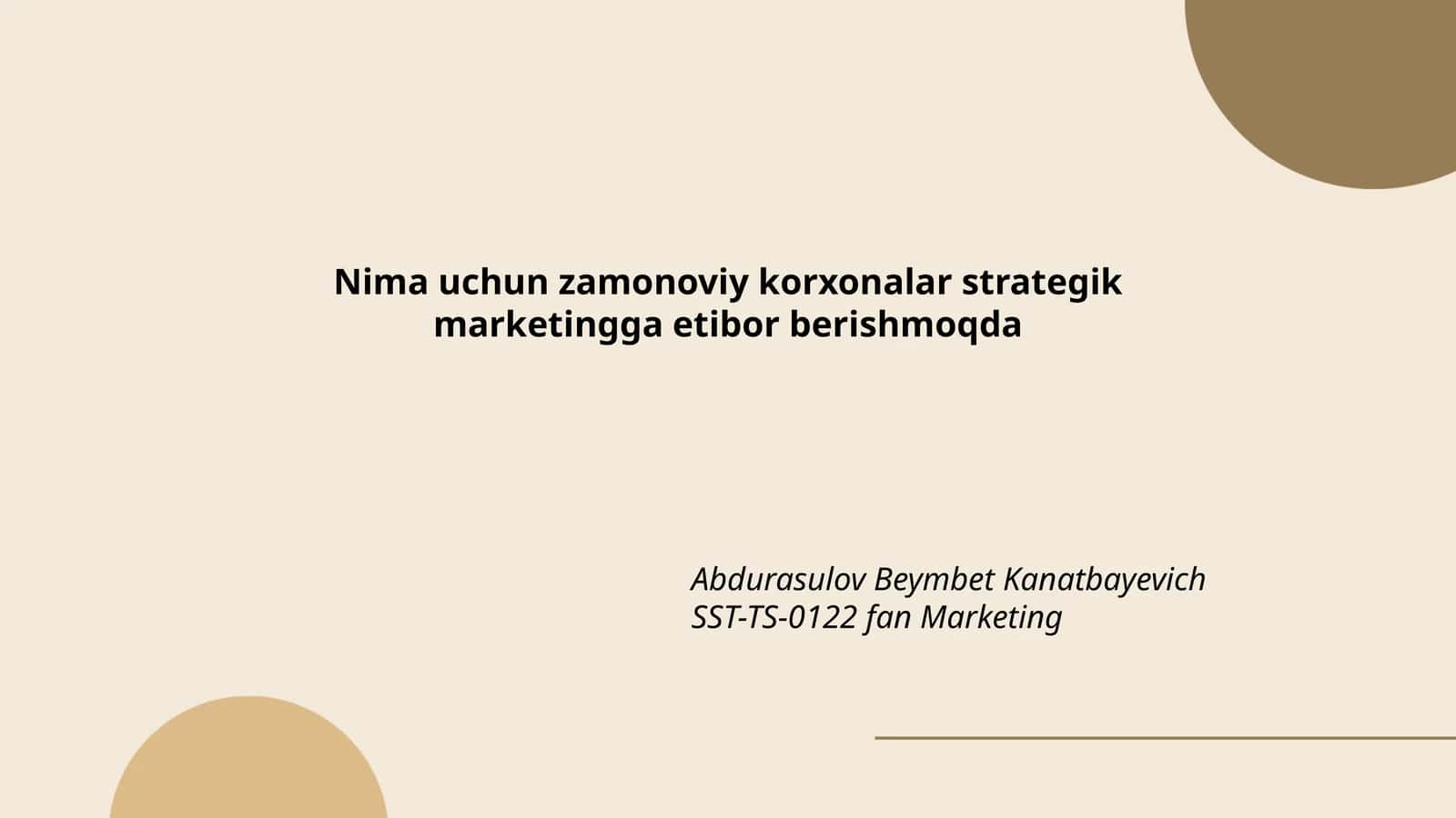 Marketing