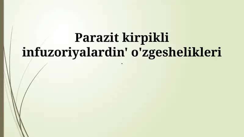 Parazit kirpikli infuzorialar