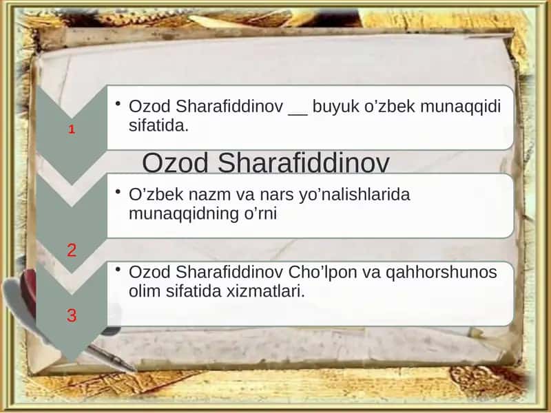 Adabiyotlarro’yxati
