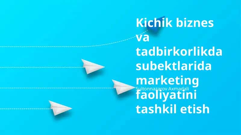 Marketing resurslarini samarali boshqarish