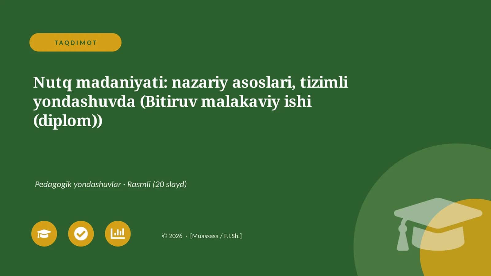 Nutq madaniyati: nazariy asoslari, tizimli yondashuvda (Bitiruv malakaviy ishi (diplom))
