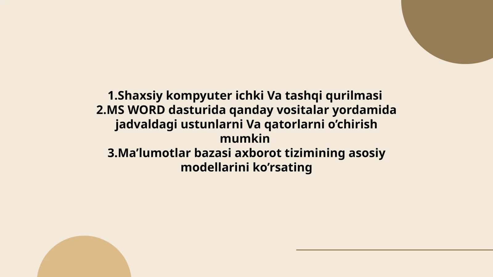 Ma'lumotlar bazasi axborot tizimi