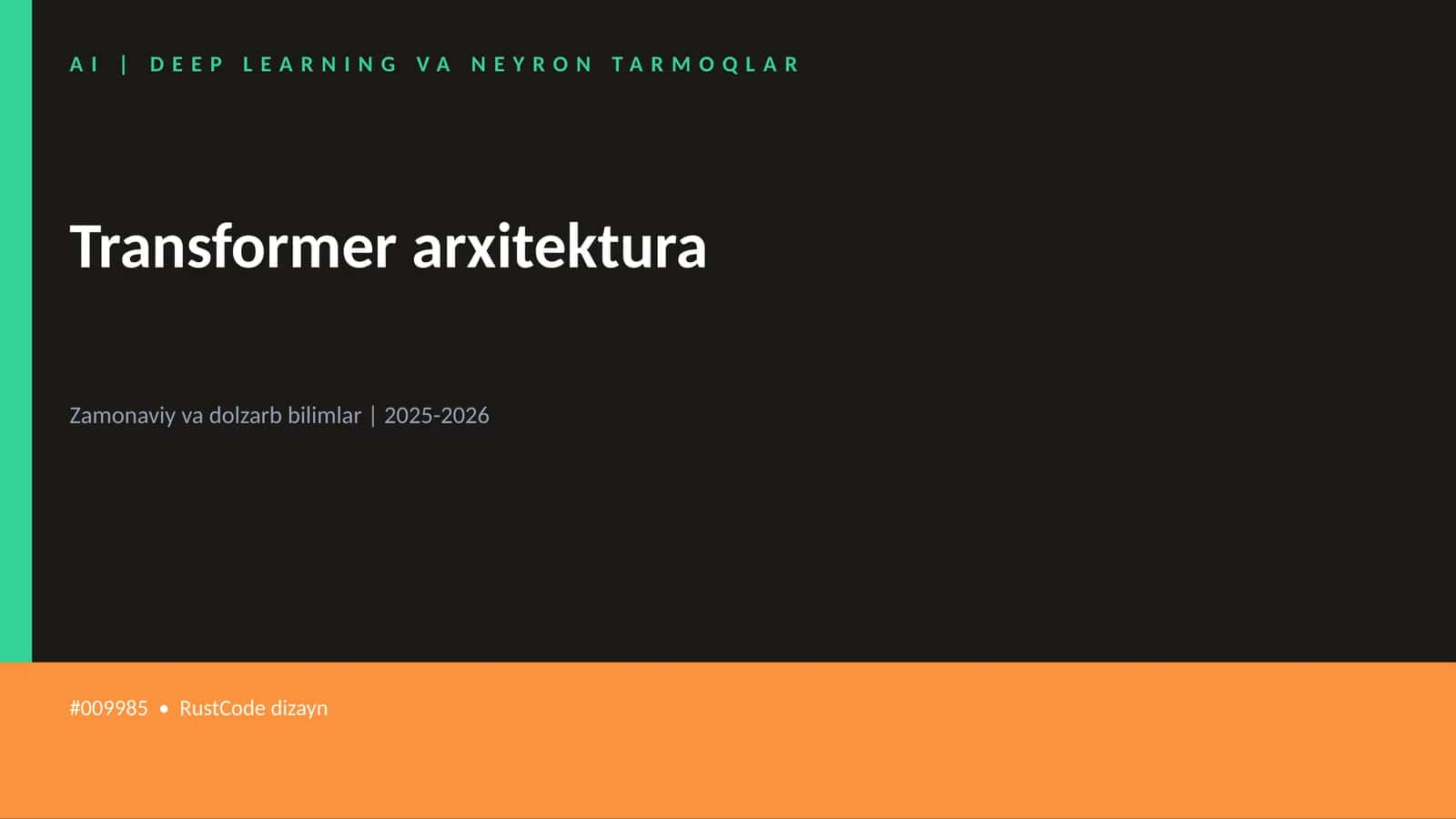 Transformer arxitektura