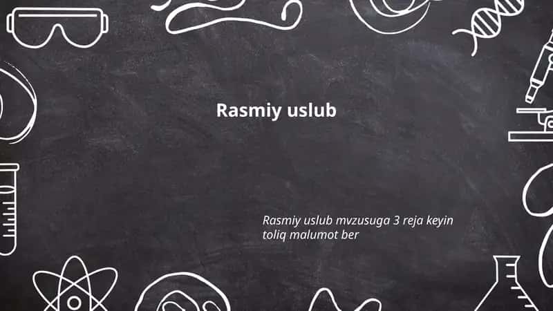 Rasmiy uslub