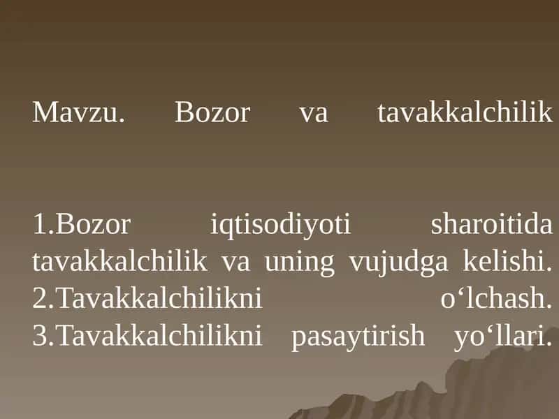 Tavakkalchilik