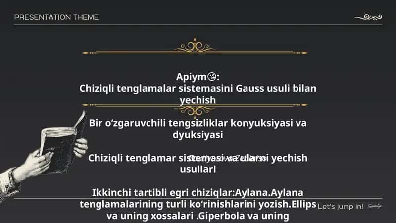 Chiziqli tenglamalar sistemasini Gauss usuli bilan yechish