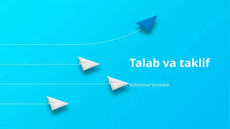 Talab va taklif