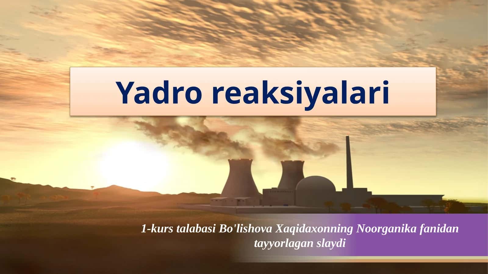Yadroreaksiyalari