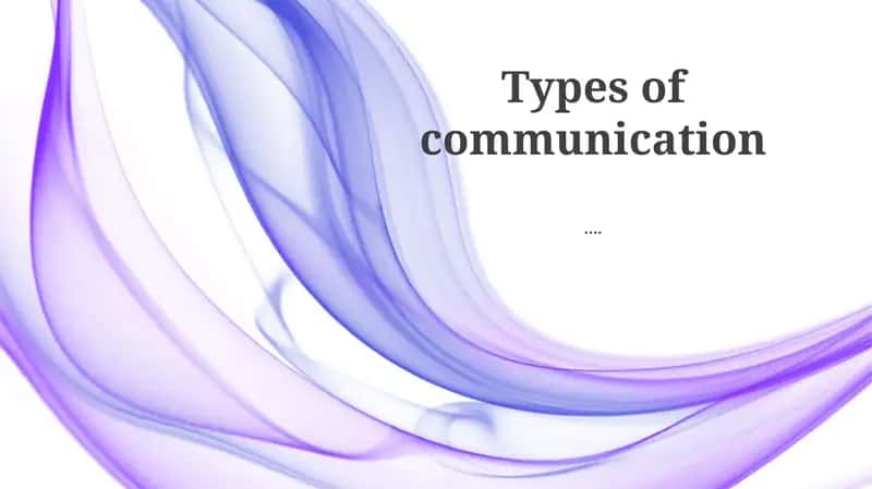 Verbal Communication