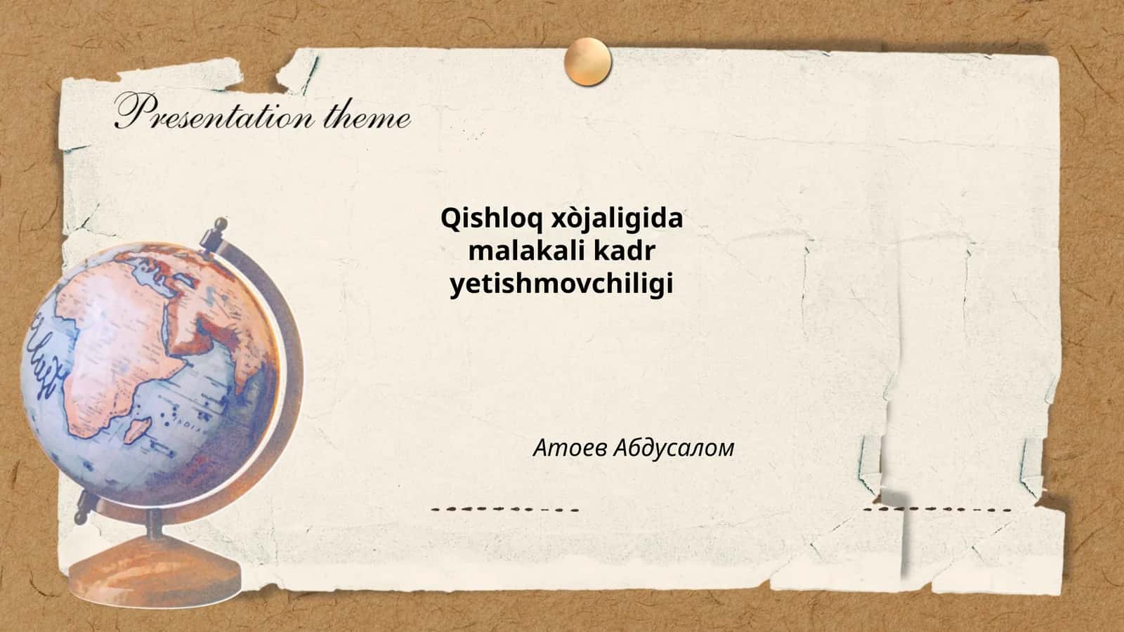 Qishloq xo‘jaligida kadrlar tayyorlash tizimi