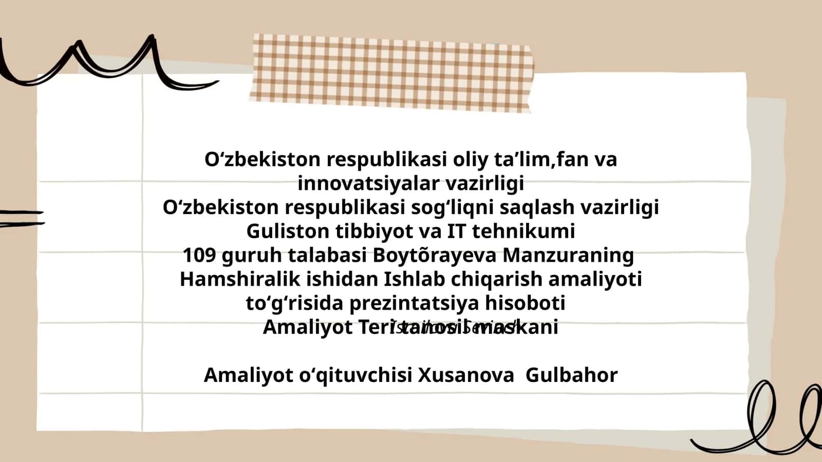 Amaliyot Teri tanosil maskani