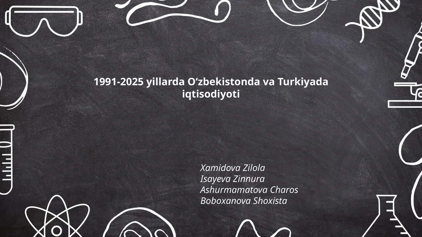 1991-2025 yillarda Oʻzbekistonda va Turkiyada iqtisodiyoti