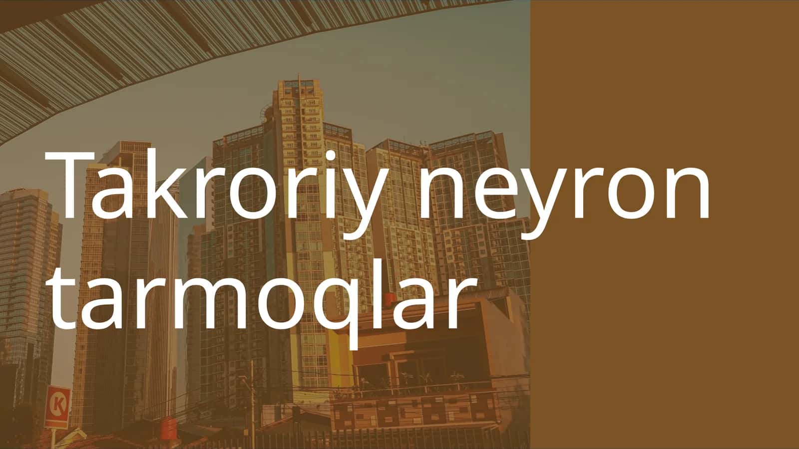 Takroriy neyron tarmoqlar