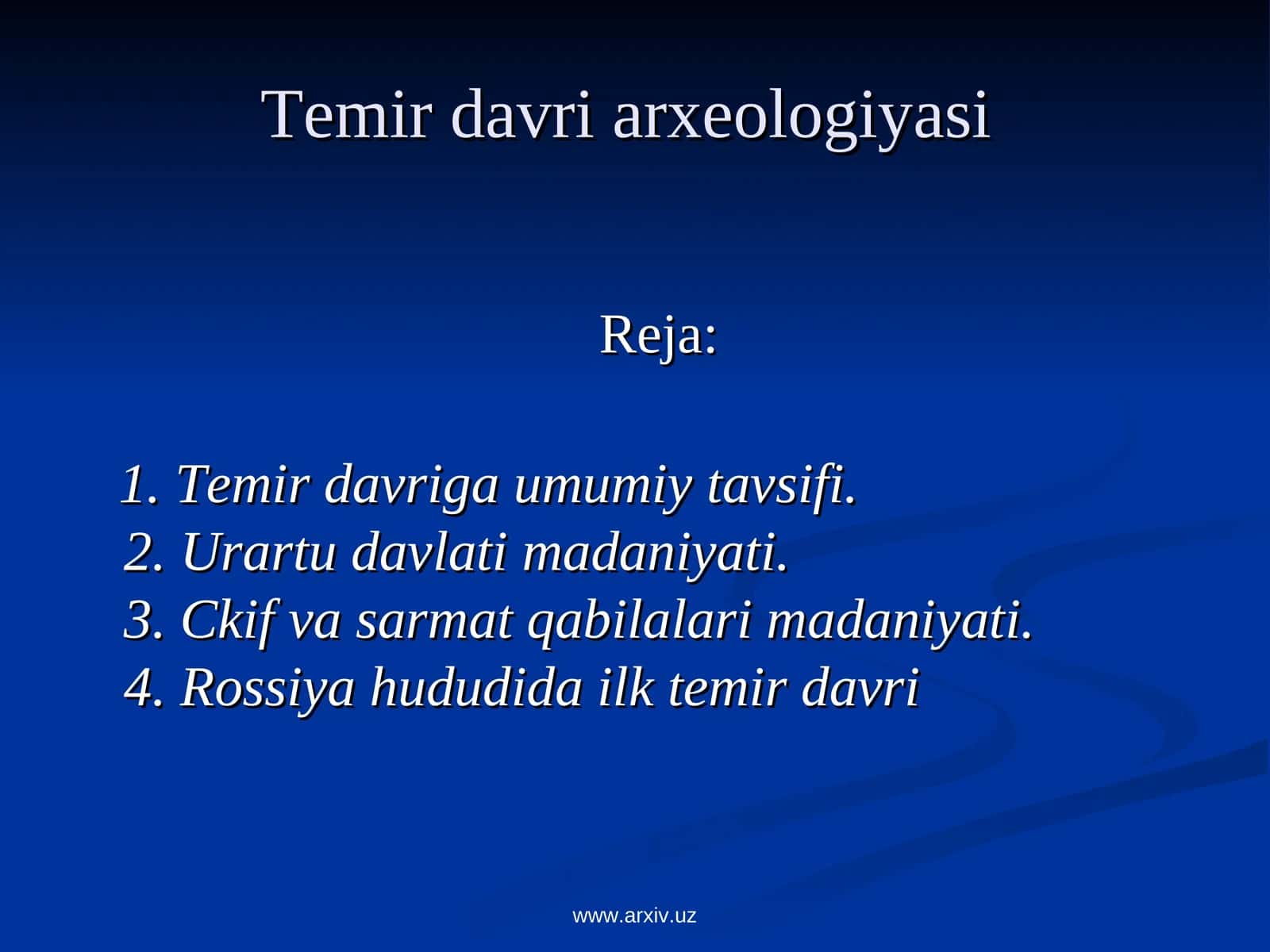 Temir davri arxeologiyasi