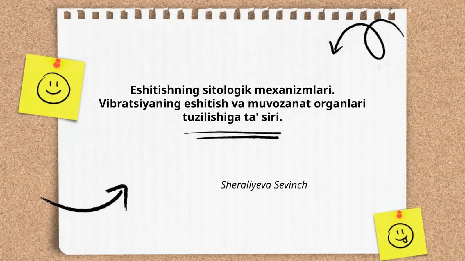 Eshitishning sitologik mexanizmlari