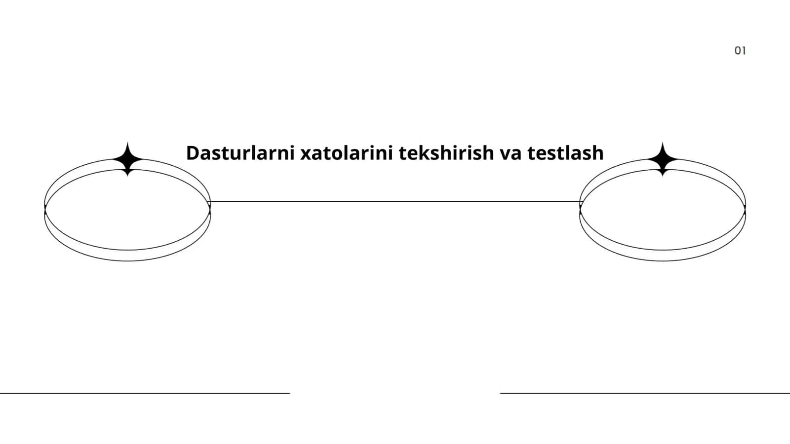Dasturlarni xatolarini tekshirish va testlash