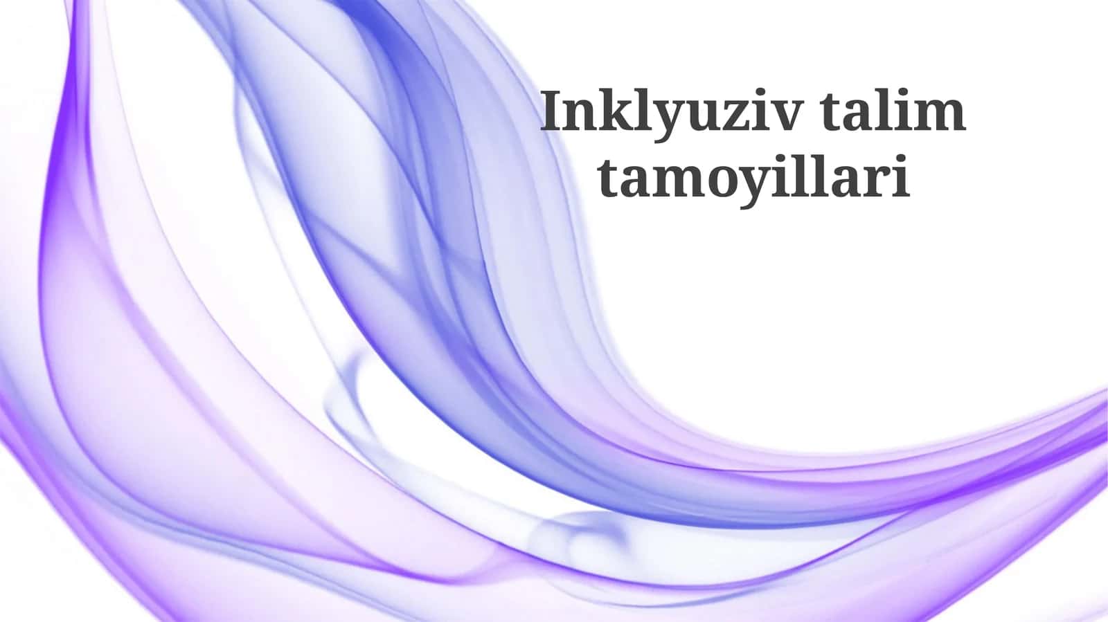 Inklyuziv ta'lim tamoyillari