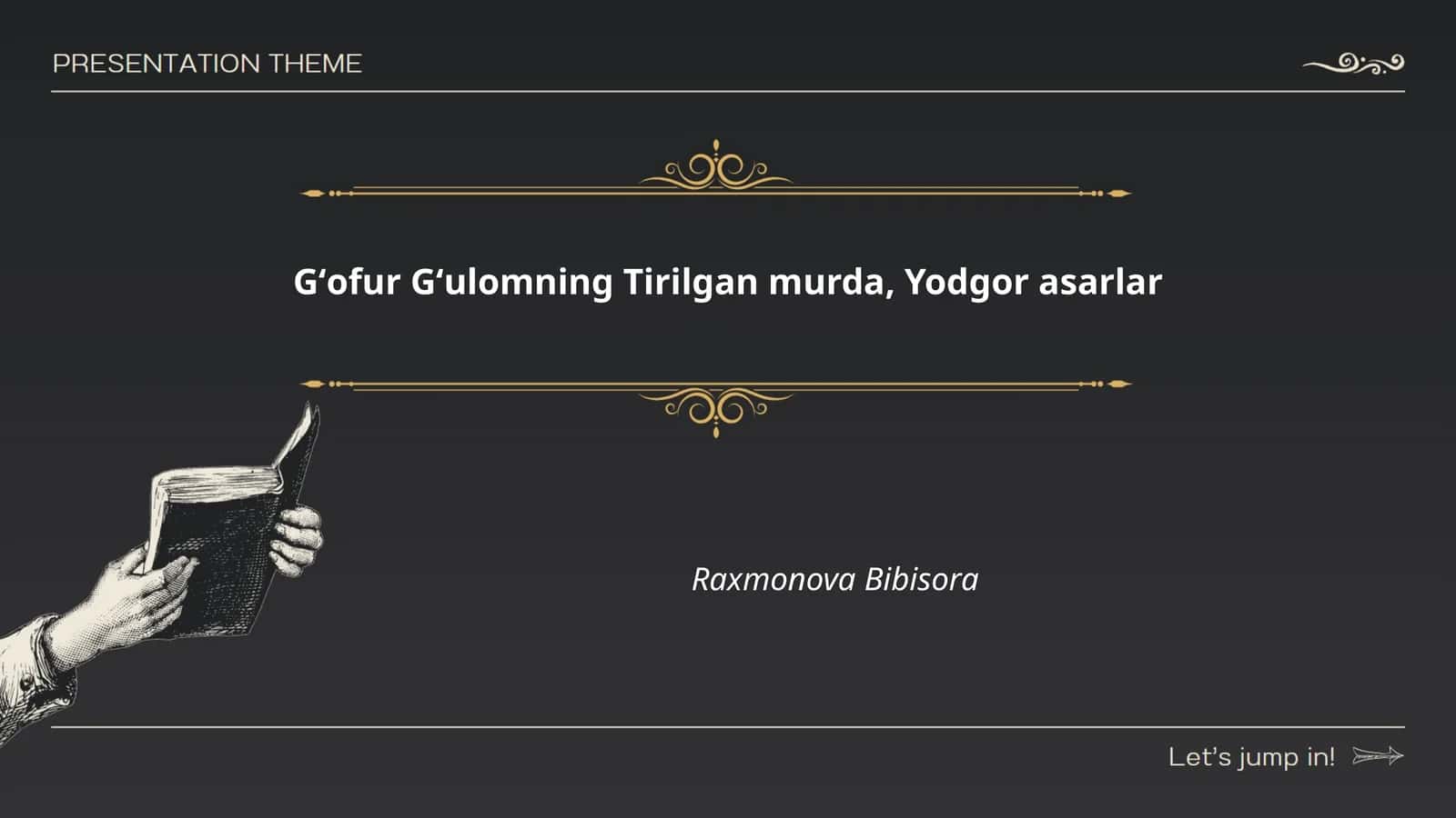 Tirilgan murda, Yodgor asarlar