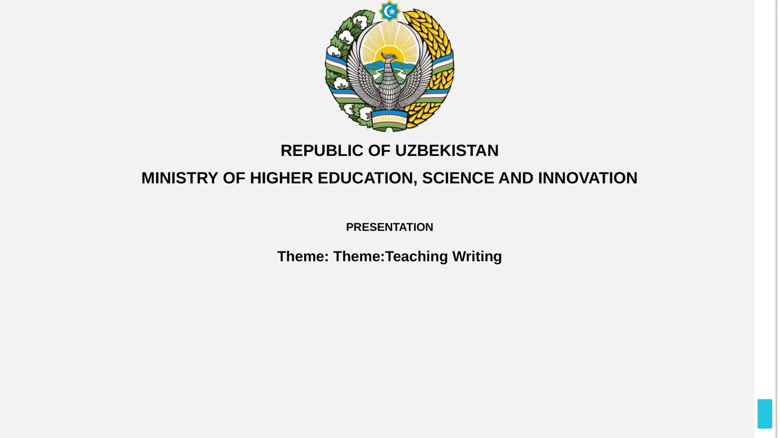 Teaching Writing