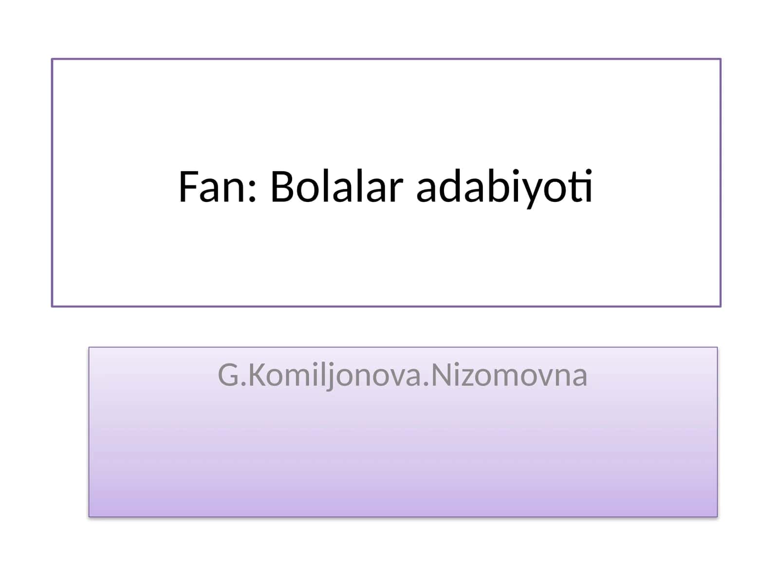 Rus bolalar adabiyoti