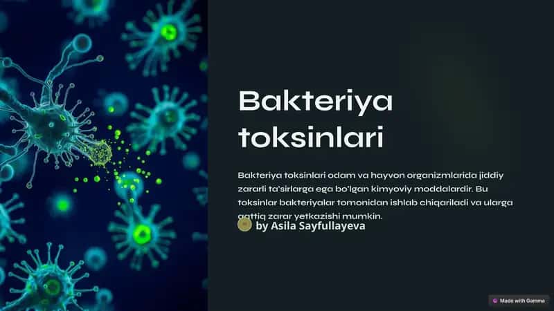 Bakteriya toksinlari