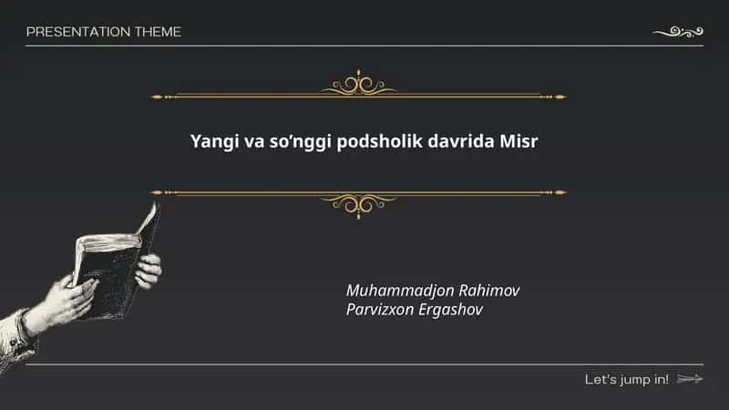 Yangi va so’nggi podsholik davrida Misr