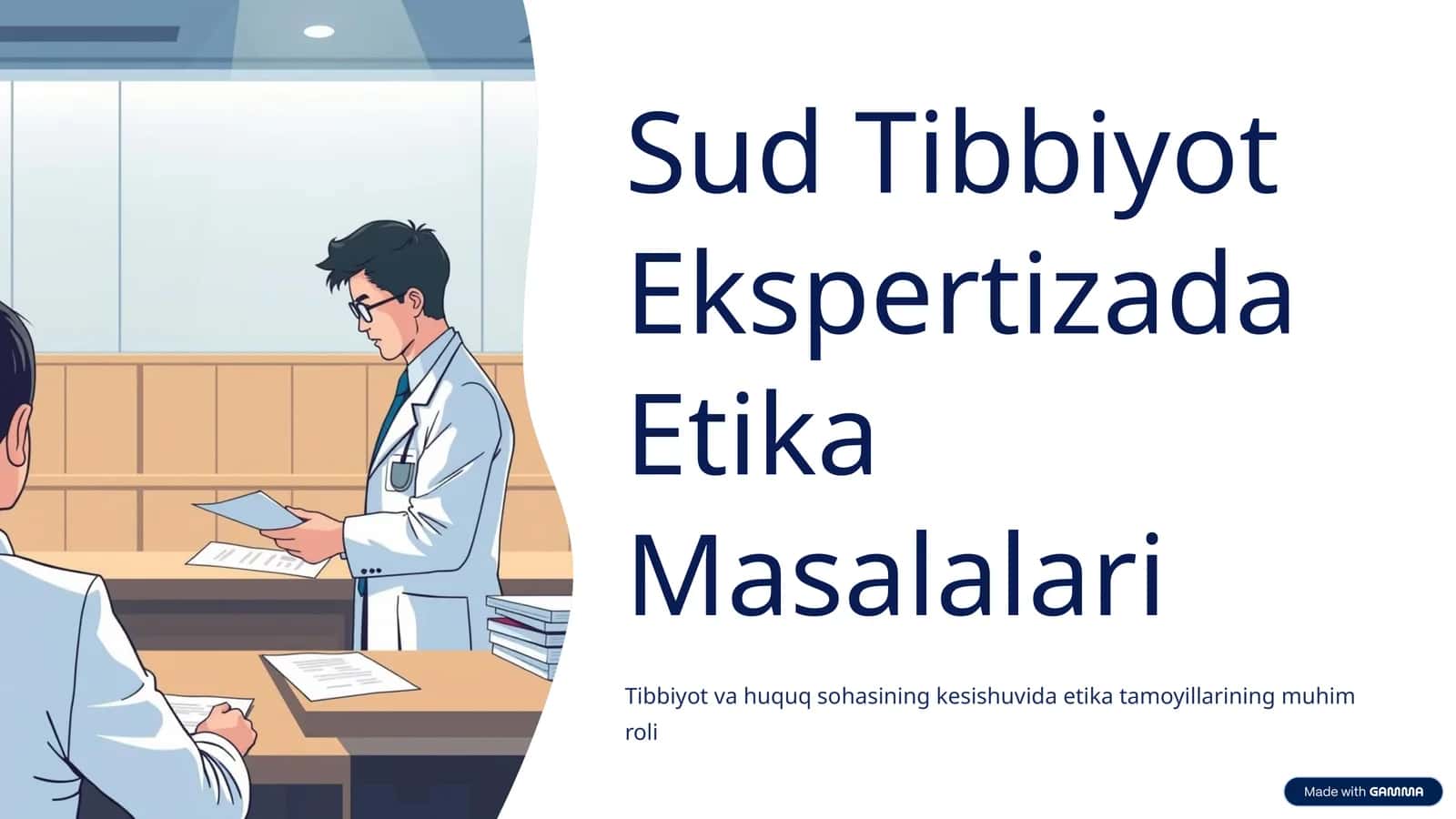 Sud Tibbiyot Ekspertizada Etika Masalalari