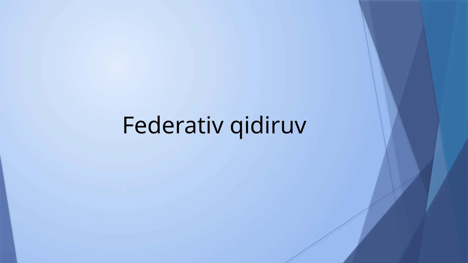 Federativ qidiruv