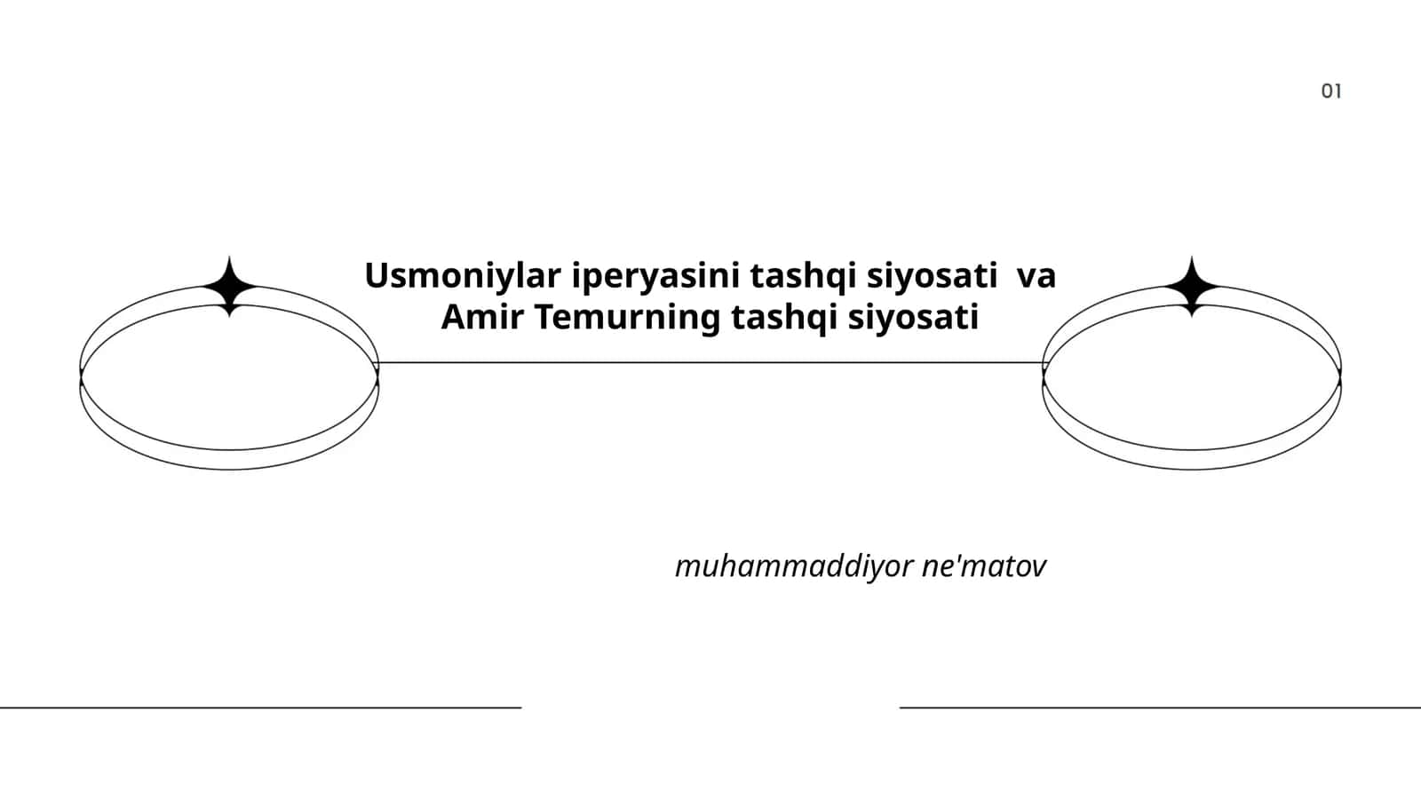 Usmoniylar iperyasini tashqi siyosati va Amir Temurning tashqi siyosati