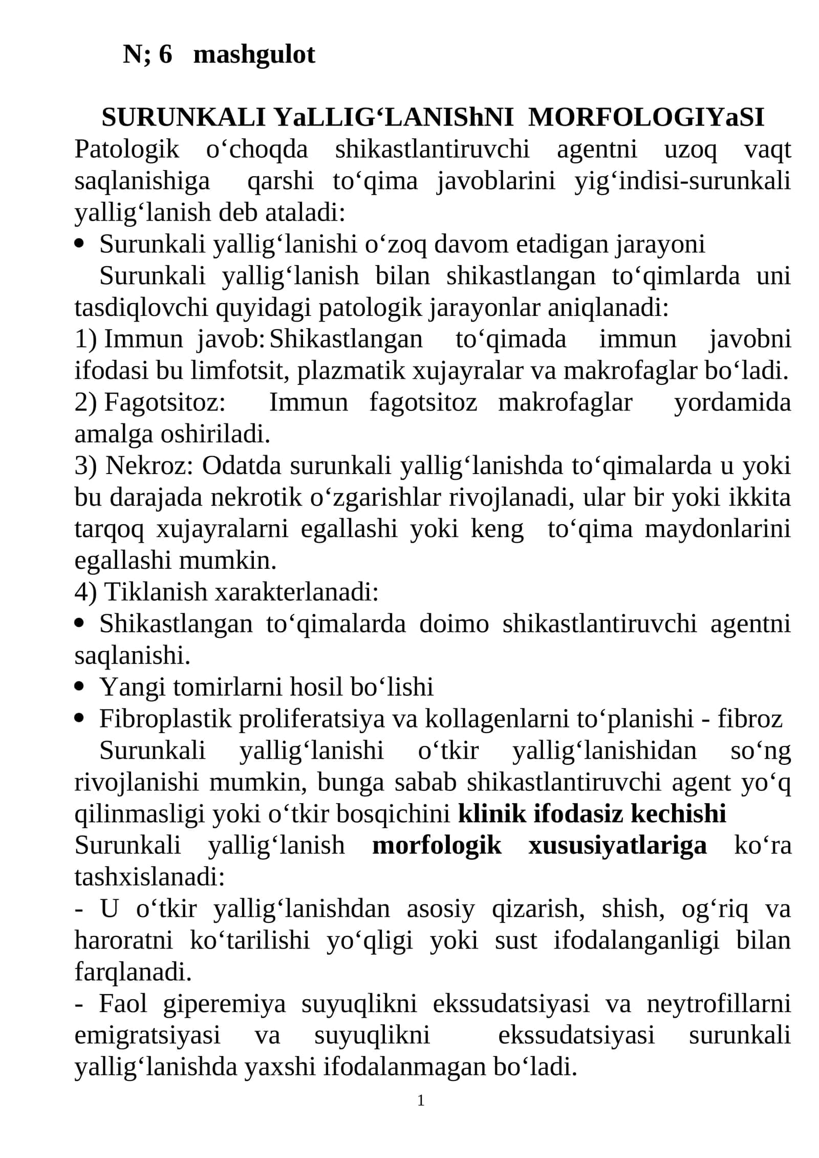 SURUNKALI YaLLIG‘LANIShNI MORFOLOGIYaSI